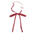 Japanese JK uniform bow tie red ribbon pre-tied collar accessory school girl graduation - Red