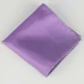 Klassiek paars heren pochet met fijn ruitpatroon, perfect voor pakken en zakelijke kleding. - 20 Puur paars