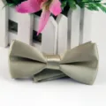 Farfalla papillon in poliestere doppio strato lucido oro champagne accessorio moda. - Champagne Chiaro