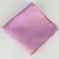 Stijlvolle heren polyester pochet fijn ruitje effen kleur zakelijk huwelijk pak zakdoek - 21 Roze-paars