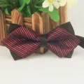 Herren spitz zulaufende gestreifte Fliege für Business und Hochzeit, elegantes Accessoire. - LJ-JJ220