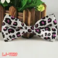 Pajarita con estampado de leopardo para hombre poliéster elegante boda fiesta corbata formal - Leopardo abstracto