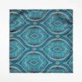 Blauwe paisley pochet voor heren, stijlvolle vintage stijl zakdoek accessoires. - Blauw