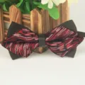 Elegante Herren Fliege mit spitzem Winkel für Business Bankett Hochzeit aus feinem Polyestermaterial. - LJ-JJ215