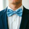 Noeud papillon bleu brillant en polyester pour homme mariage fête tenue de bureau formelle - 14 Bleu mer
