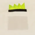 Neon groen heren pochet voor pak met zwarte basis, stijlvolle polyester zakdoek voor kostuum. - Fluorescerend Groen