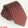 Men's slim wine red polka dot necktie formal business wedding suit neck tie 6cm wholesale - LD-ZB24