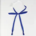 Japanese JK uniform blue bow tie ribbon with adjustable white strap for school daily wear. - Sapphire Blue