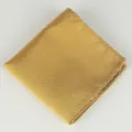 Gouden geruite pochet voor heren, zakdoek voor zakenpak, bruiloft kostuum accessoire. - 24 Luxe goud
