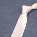 Cravatta tinta unita uomo larghezza 8cm stile setoso business casual opzione colore. - LD-HC8CM22 Rosa chiaro