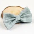 Graue gepunktete Fliege für Herren aus Polyester für formelle Hochzeits- und Businessanlässe. - Grau Polka Dot (LJ-CD16)