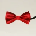 Kinderen Rode Vlinderdas Elastische Band Polyester Formele Kleding Scholier Optreden Accessoire - Rood
