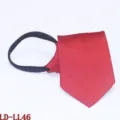 Heren Rode Stropdas met Rits 8CM Voorgebonden Luie Stropdas Zakelijke Pak Variant - Rood