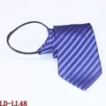 Heren stropdas met rits voorgeknoopt gestreept 8cm formele zakelijke pak accessoire - Blauw en Paars