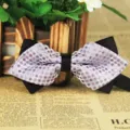Men's fashion polka dot bow tie business casual wedding polyester silk neckwear - LJ-JJ40