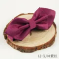 Herren violettrot Rautenmuster spitz Fliege, elegante Polyester Stoff formelle Accessoire. - Fuchsie