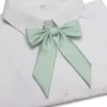 Mintgrüne Schleife für JK Uniform, diagonale Band Kragenschleife, süßes japanisches Accessoire. - Spitzer Langer Griff Stil (LH-CBYG05)
