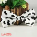 Herren Mode Polyester Seide Fliege mit lustigem schwarzen Schnurrbart Druck Hochzeit. - Nr. 76