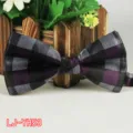 Herren Klassisch Lila Schwarzer Karierter Fliege Hochzeit Party Business Krawatte - Nr.53