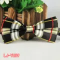 Karierte Fliege für Herren Hochzeit Business klassischer karierter Schlips eleganter Anzugschmuck - Nr.59
