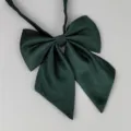 Dunkelgrüne JK Uniform Fliege, Diagonal Lange Griff Matrosenhemd Schleife, Einfarbig. - Feder Stil (LH-CBYG19)
