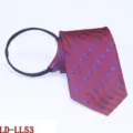 Heren 8cm ritssluiting stropdas formele zakenkleding eenvoudig te dragen accessoire - Bordeauxrood