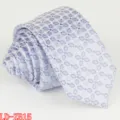 Men slim purple geometric pattern necktie business wedding formal wear stylish tie variant - LD-ZB15