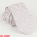 Men's slim polyester necktie in light purple with dot pattern, 6cm wide business wedding tie. - LD-ZB20