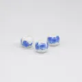 Ceramic decal loose beads, blue and white porcelain plum blossom DIY accessories. - Plum Blossom Light Blue