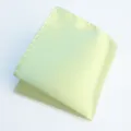 Pañuelo de bolsillo hombre verde claro liso traje boda negocios accesorio elegante - Amarillo Limón