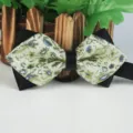 Herren spitz Brokat Fliege fur Hochzeit Party vintage Muster formelle Halstuch Zubehoer - LJ-JD22