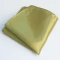 Pañuelo de bolsillo para hombre color sólido, elegante pochette para traje formal. - Oro de Lujo