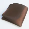 Pañuelo de bolsillo hombre marrón liso traje pañuelo boda negocios elegante moda - Café