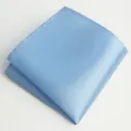 Pañuelo de bolsillo azul claro liso para hombre traje de negocios boda ropa formal accesorio - Azul cielo
