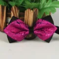 Herren fuchsia spitz Satin Fliege für Hochzeit Party Performance elegante Accessoires. - LJ-JD05