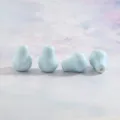 Perline di zucca in ceramica azzurra, accessori per gioielli della collana fai da te. - Azzurro