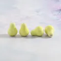 Perle in ceramica a forma di pera gialla accessori per la creazione di gioielli 12x16mm - Giallo chiaro (Pezzo singolo)