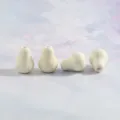 Perla sciolta di ceramica bianca cremosa a forma di pera accessorio per gioielli variante - Beige (Pezzo singolo)