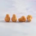 Perline di zucca in ceramica Jingdezhen fai da te perline sfuse braccialetto collana fatti a mano. - Giallo terra (Pezzo singolo)