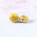 Handmade ceramic fruit shape beads DIY jewelry making loose charm accessory yellow - 10 Pieces/Pack / Yellow