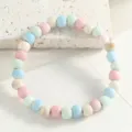 Pastel Ceramic Beaded Bracelet Colorful Handcrafted Wristband Sweet Style Jewelry Gift for Women - Fresh Style