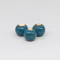 10mm speckled ceramic round beads DIY handmade jewelry crafting loose spacer beads material - 10mm / Flower Glaze Blue
