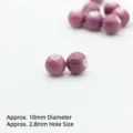 Purple ceramic beads loose diy jewelry accessories diameter 10mm hole 2.8mm craft supply - 10mm / Light Purple