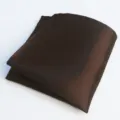 Pañuelo de bolsillo marrón oscuro liso para hombre traje boda negocios ropa formal. - Café Oscuro