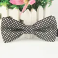 Klassische schwarz-weiße Hahnentritt Fliege für Herren, elegantes formelles Accessoire. - LJ-HH21