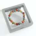 New Chinese ethnic style colorful ceramic beaded bracelet literary retro single circle bracelet - CS026 Colorful Journey (8mm, Boxed)