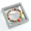 Colorful ceramic beaded bracelet, new Chinese ethnic style single circle jewelry for women. - CS028 Breeze Memories (Boxed)