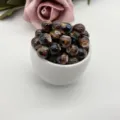 Ceramic bead loose beads DIY jewelry accessories bracelet necklace crafting material - Kiln-Altered Coffee