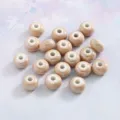 Macaron electroplated ceramic beads abacus shaped loose beads for DIY bracelet accessories - Glossy Khaki