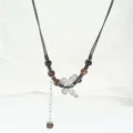 New Chinese style butterfly necklace women niche literary sweater chain clavicle chain - Frosty Rain Ink